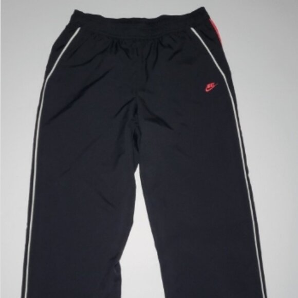 Nike Youth Boys Black and Pink Exercise Pants with Drawstring Size Medium 8-10 - Picture 1 of 16